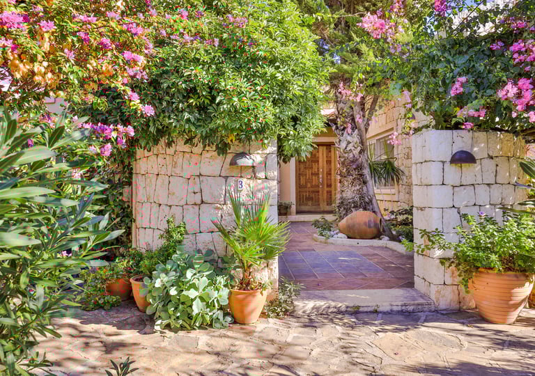 Courtyard Entry to Villa MAE