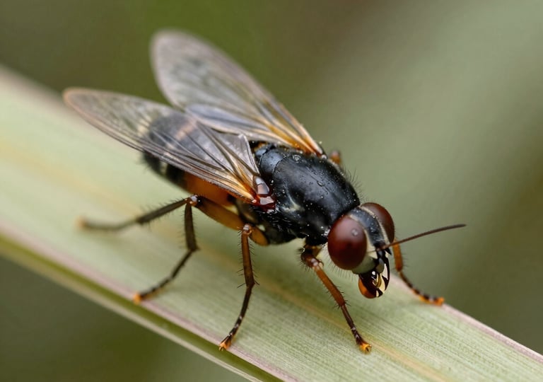Close-up of black soldier fly larvae thriving in a controlled sustainable farming environment.