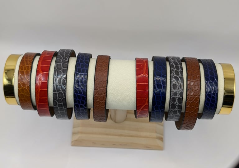 bracelet alligator artisanal 