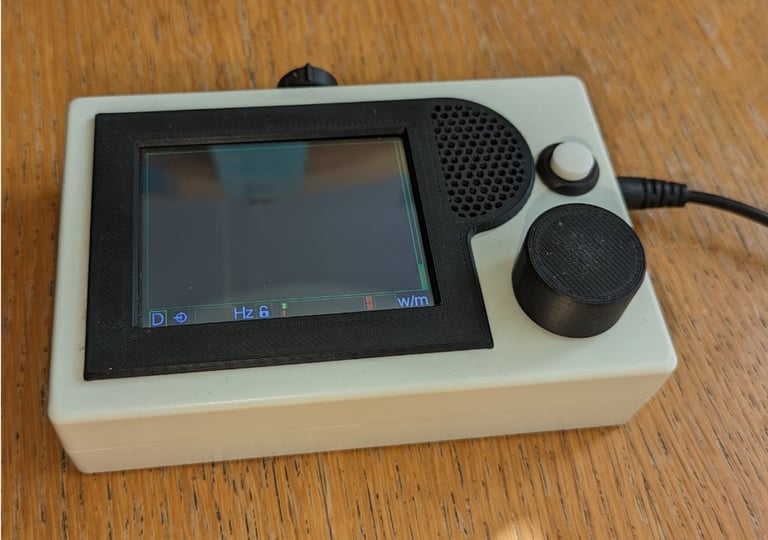 CW decoder and training add in a custom enclosure, front view