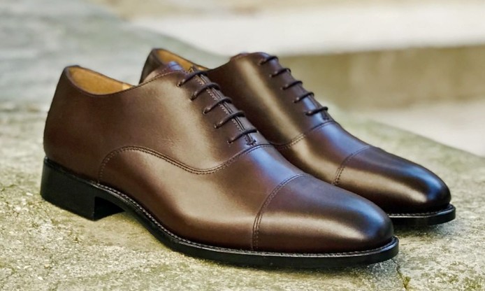 chaussures richelieus homme marron foncé