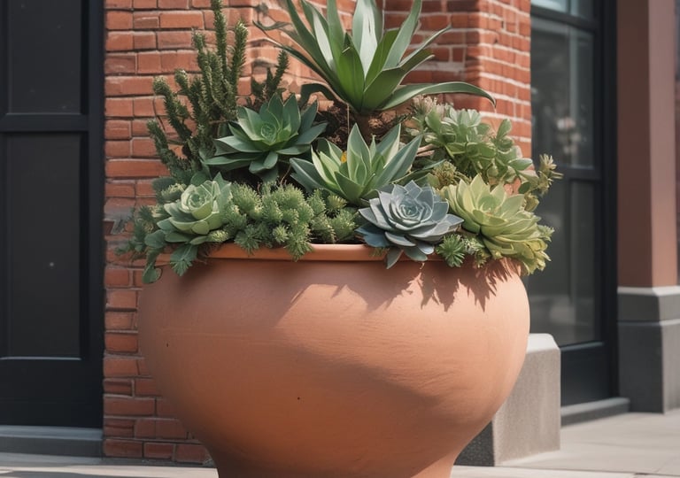 selective focus photography of green sprout on brown pot