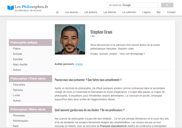 interview de Stephen Urani - philosophe devenu copywriter