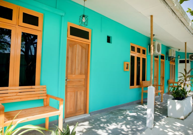 a wooden bench with a wooden bench and a wooden bench