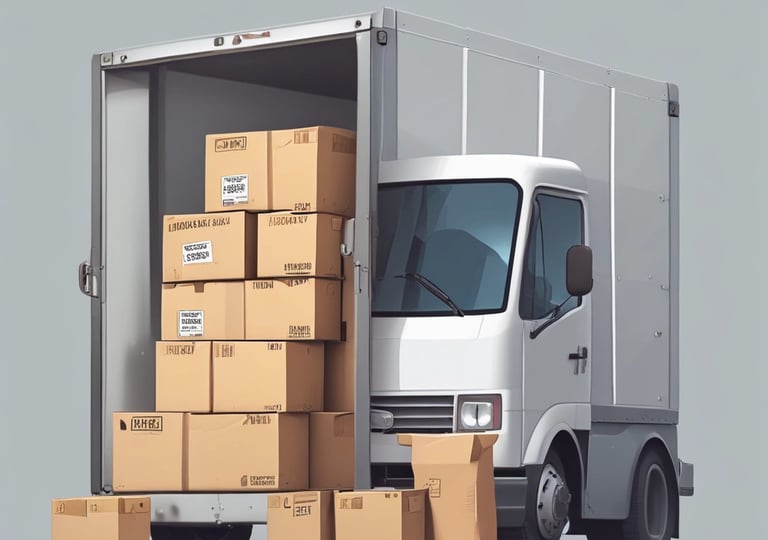 Close-up of hands exchanging industrial parts and documents.