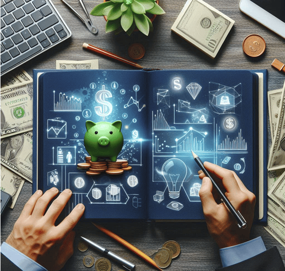 imagem de um executivo trabalhando no seu computador.