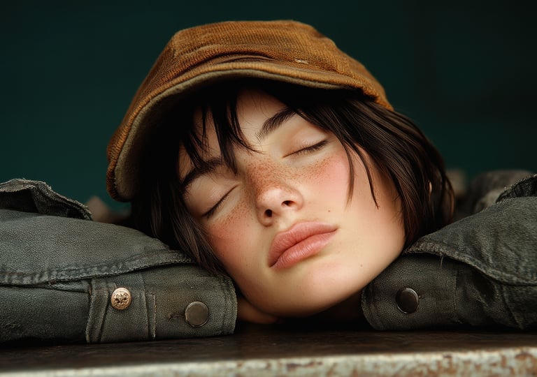 casquette velours côtelé marron femme