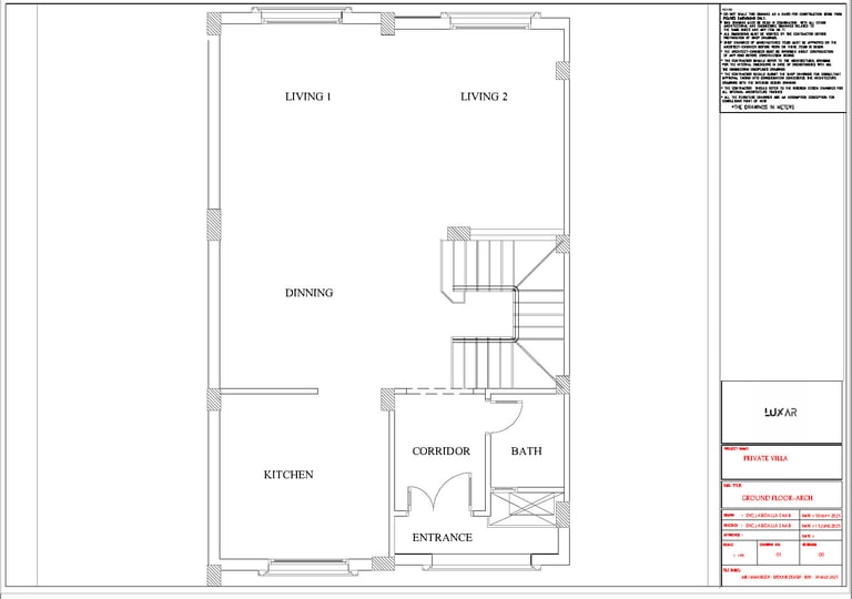 الخطة المعمارية