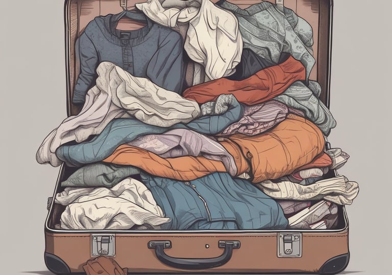 A room filled with many stacked cardboard boxes.