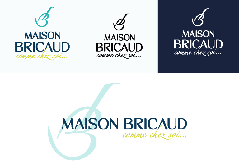 Logo - Identité visuelle - Laurent Bricaud - Restaurant Maison Bricaud- Amy Atelier Graphique