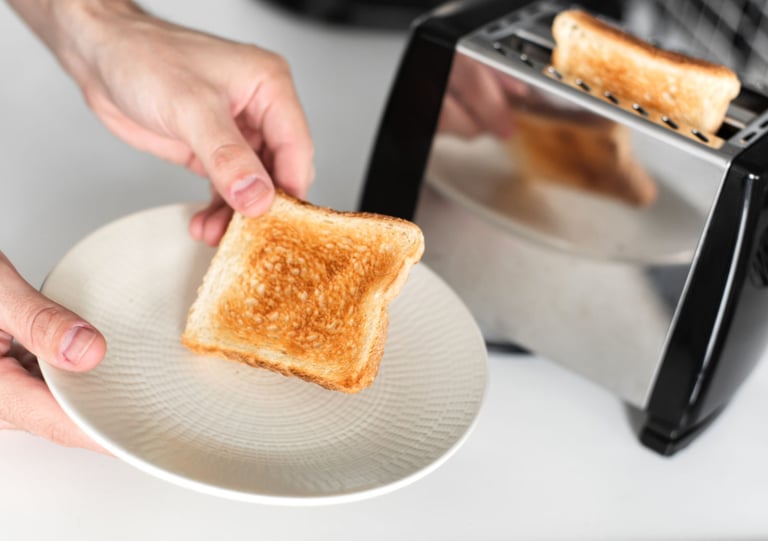 a toasted toasted toasted toasted bread on a plate