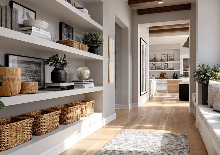 Final result of professional home organazer and interior design in a modern home.