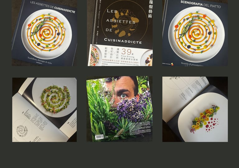 Livre cuisine Alexis Vergnory Les assiettes de cuisinaddicte techniques dressage pédagogie Ajaccio