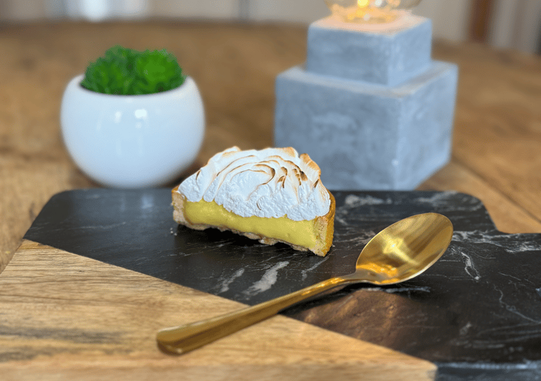 tarte rhubarbe meringuée