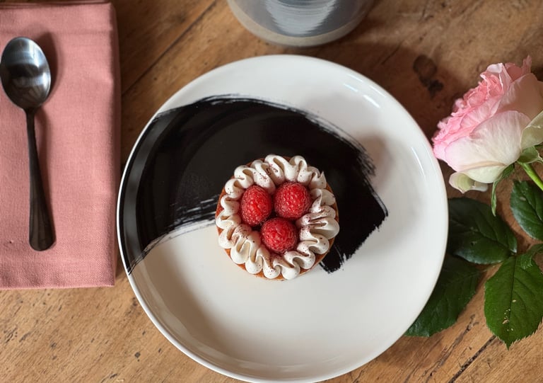 tarte hibiscus framboise