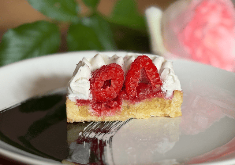 tarte hibiscus framboise