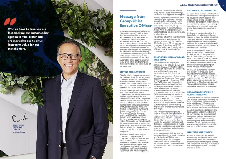 FairPrice Group annual and sustainability report 