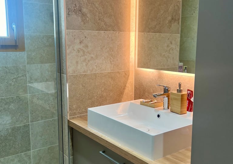 réalisation salle de bain sur mesure caen Baïa Home