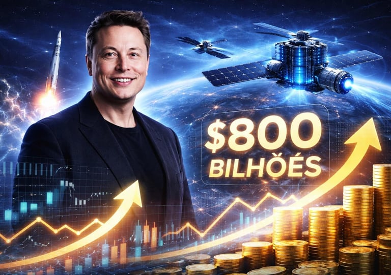 Valorização bilionária e impulso ao patrimônio de Musk