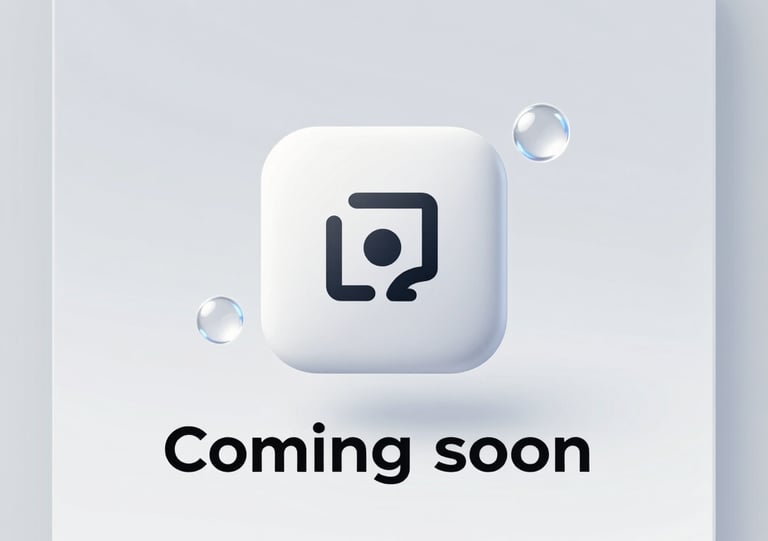 A sleek, rounded card showing a clean logo for a task management app.