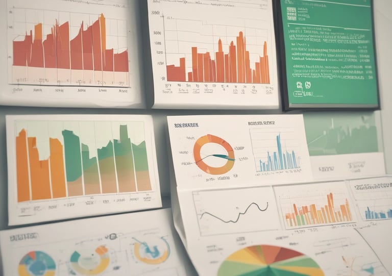 a bunch of papers with graphs and graphs