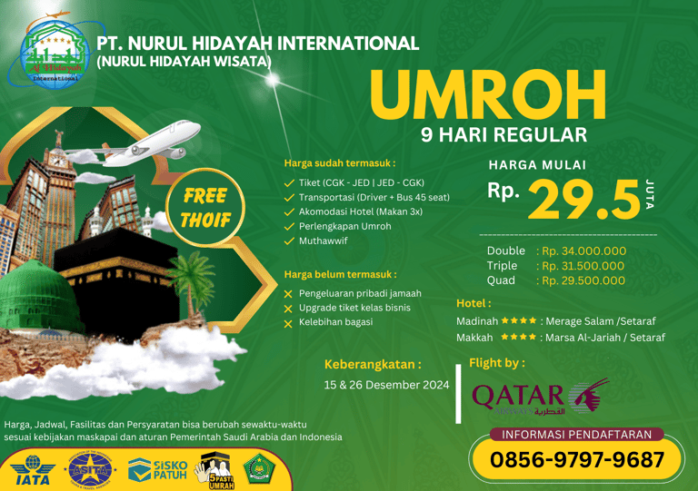 paket umroh desember 2024 reguler