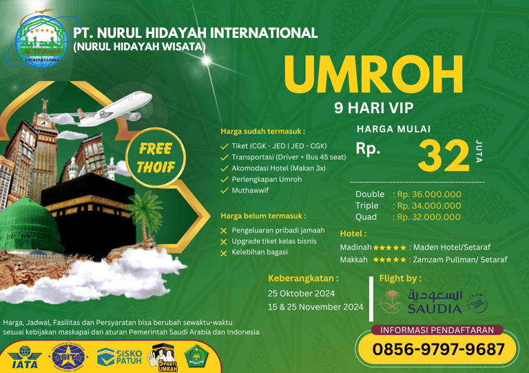 paket umroh november 2024 vip
