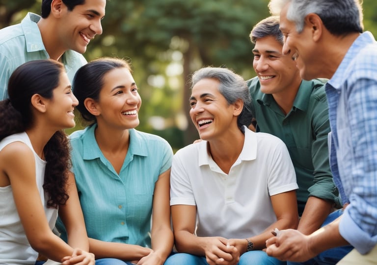 Volunteers working together in a community garden.
