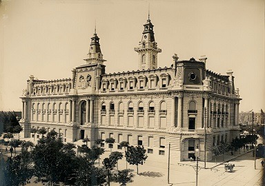 Edificio de la Aduana Nacional, Azopardo 350, CABA, año 1910