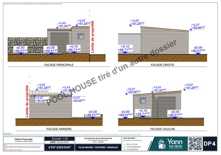 DP 4 Plan des façades et des toitures