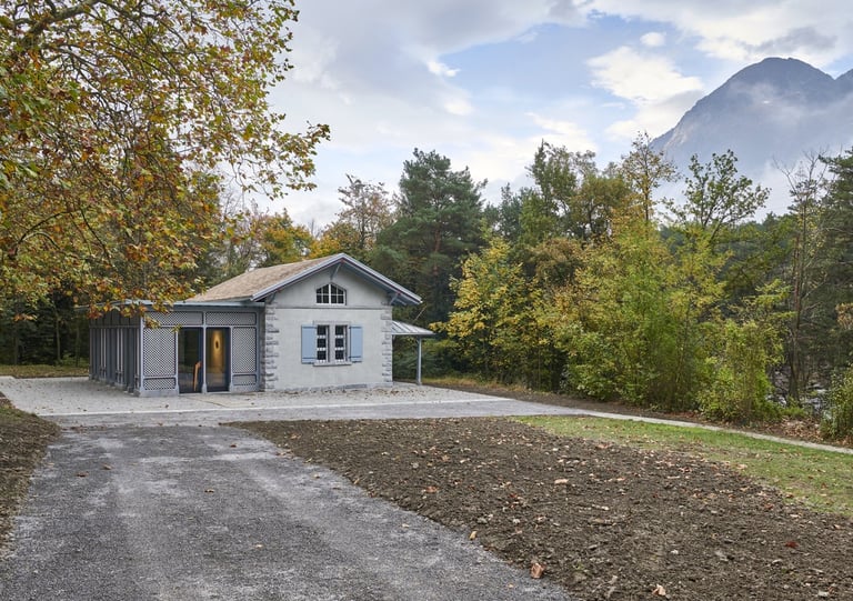 Photo prise de l'extérieur de la salle 3