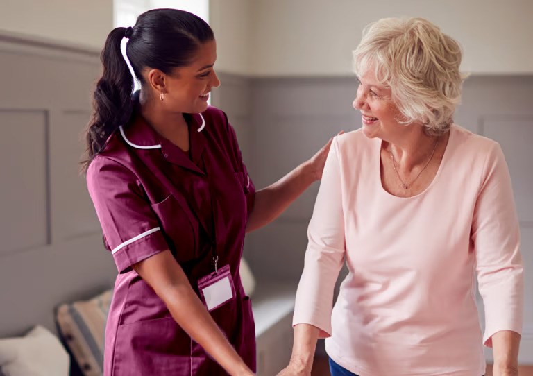 AMG Nurse and patient
