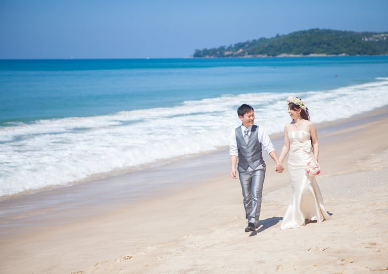 プーケット　ビーチフォト　ウエディング