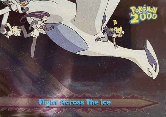 54 Fligth Across The Ice Topps Pokémon The Movie 2000 silver foil