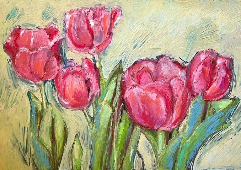 Oil pastel on paper