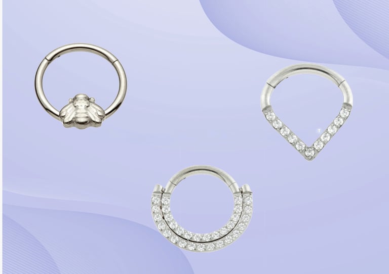 . Unique daith piercing jewellery design Montrose & Stonehaven