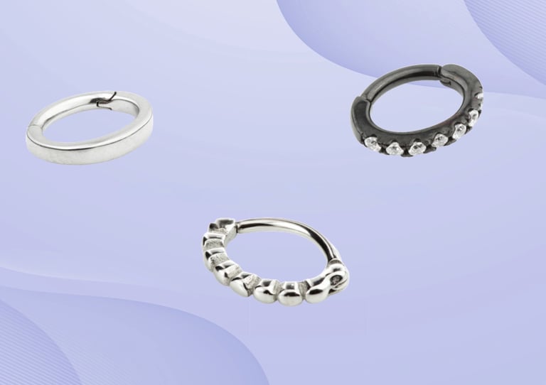 Unique rook piercing hoop jewellery Montrose & Stonehaven