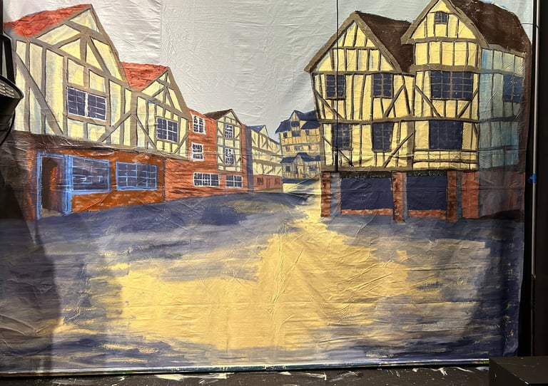 Shakespeare Something Rotten Set design Seattle artist