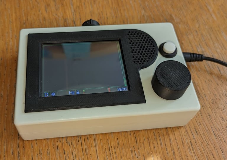 CW decoder and training add in a custom enclosure, front view