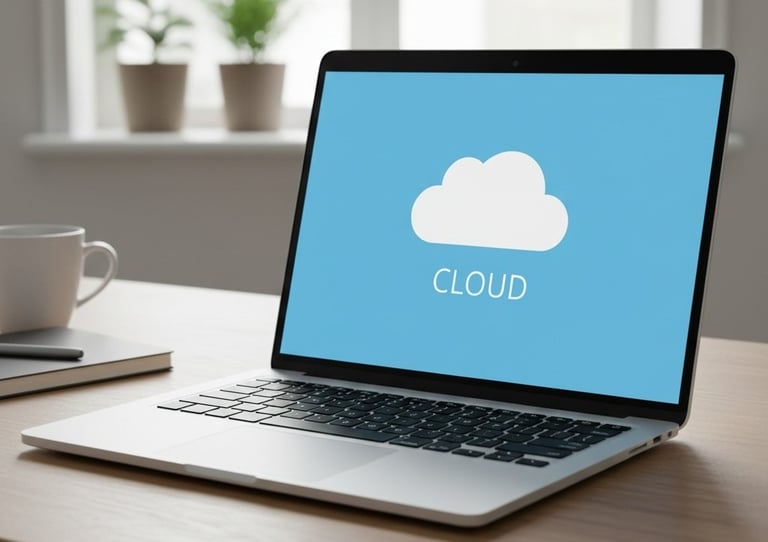 notebook em cima de uma mesa