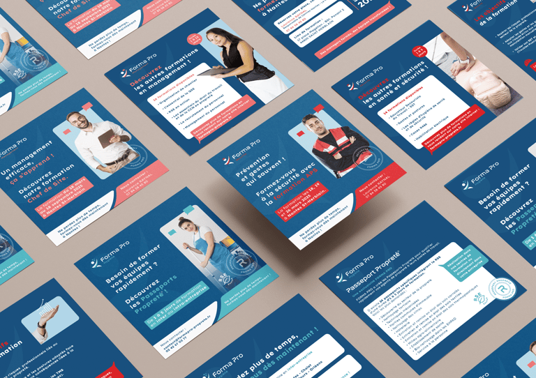 Réalisation : Post réseaux sociaux Forma Pro hygiène et sécurité - Amy Atelier Graphique