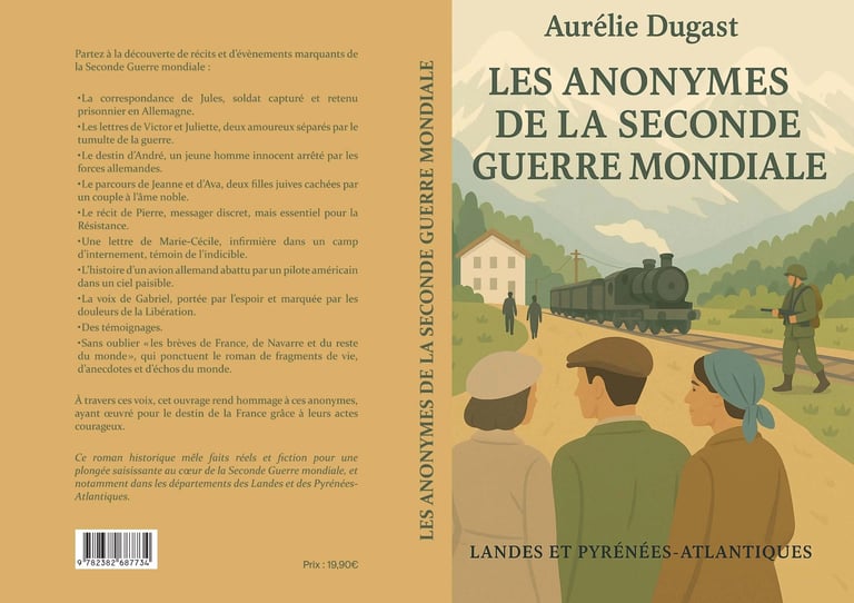 Roman historique "Les anonymes de la seconde guerre mondiale" de l'auteure Aurélie Dugast