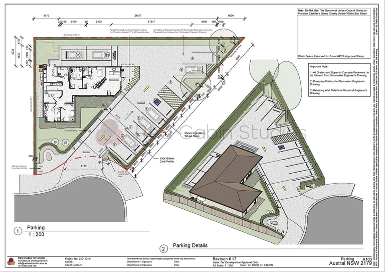 Car Parking_Change of Use DA_Architectural Drafting_Council DA Approval_Red Cabin Stusios