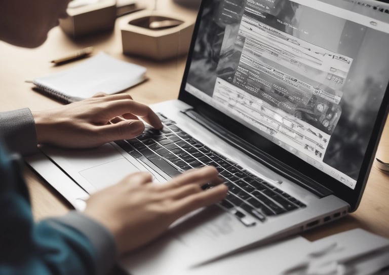 A modern office space with professionals collaborating around a table.