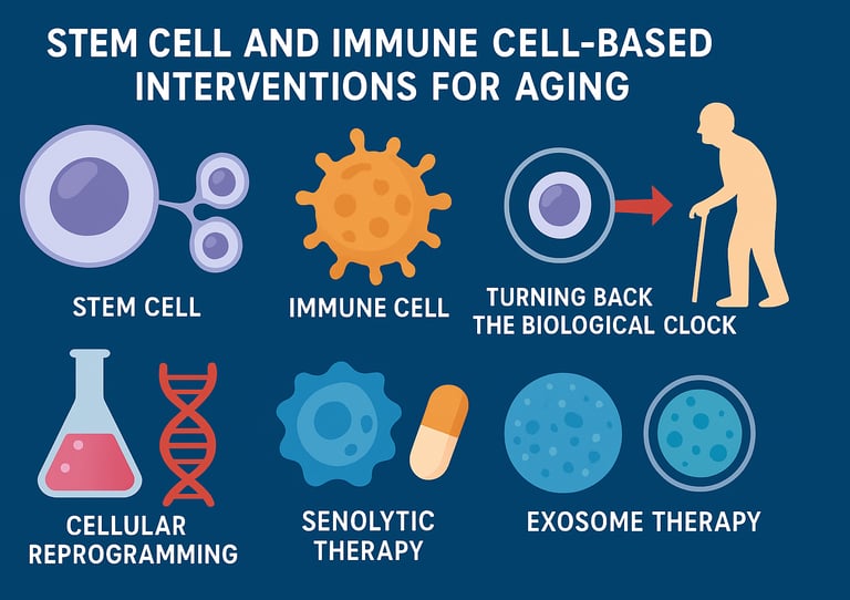 Can Stem Cells Slow Aging? Cutting-Edge Research on Regeneration, Senolytics, and Immune Therapy
