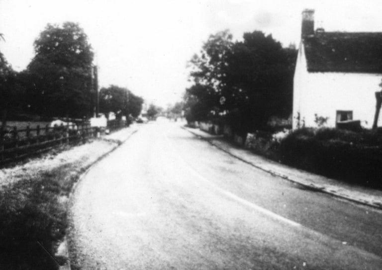 1967 photograph taken from Chains Corner, Tewkesbury Road, Bredon
