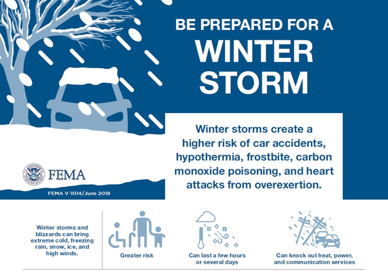 Be Prepared for a Winter Storm