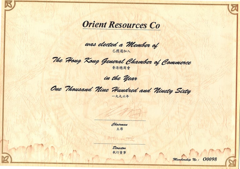 HKGCC cert