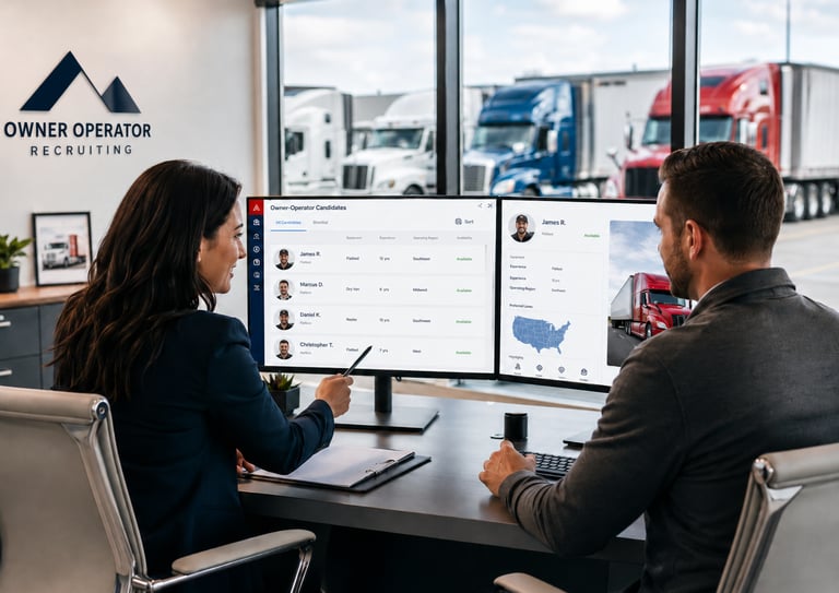 Owner Operator Recruiting Services for Trucking Companies