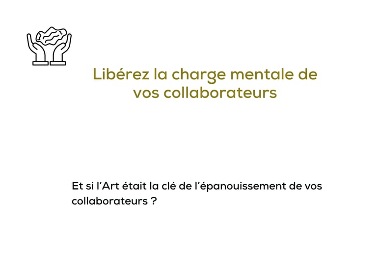 Affiche: "Libérez la charge mentale de vos collaborateurs"